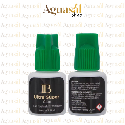 Pegamento Adhesivo Pestañas Tapa Verde Ib Ultra súper glue Color Negro