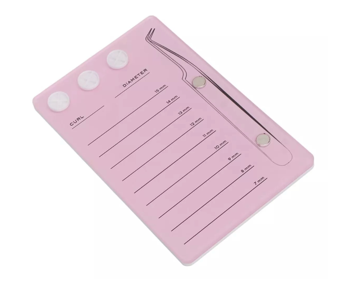Paleta Acrílica Con Imán; Soporte Para Aplicación Pestañas