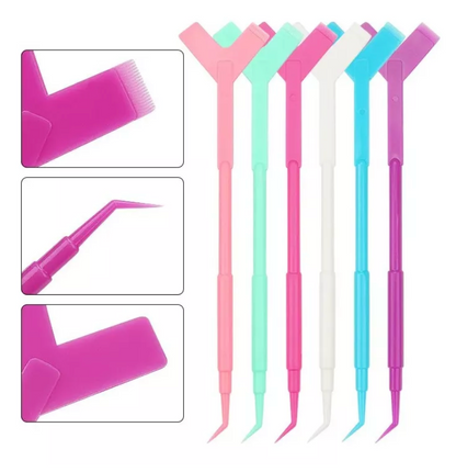 12pcs Cepillos Levantadores Lifting Extensión Pestañas Lash